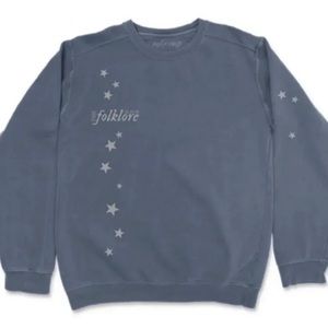 Folklore Taylor Swift Navy Blue Crewneck